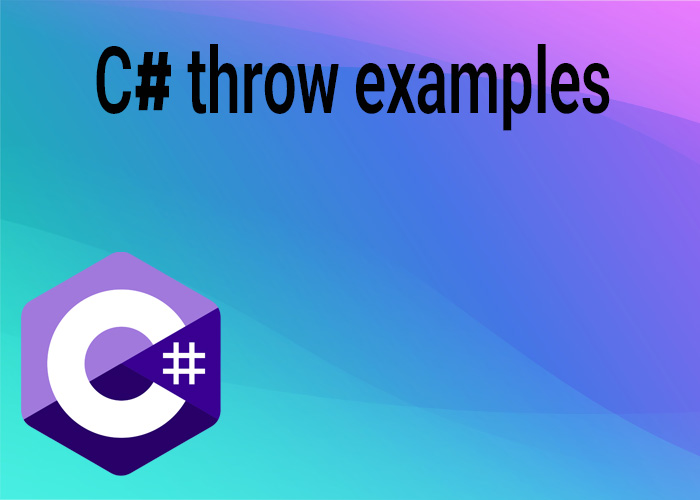 c throw examples ️